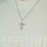 Angel Gun Pendant - White Gold - Cernucci