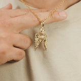 Angel Wish Pendant - Gold - Cernucci