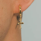 Celtic Cross Earrings - Gold - Cernucci