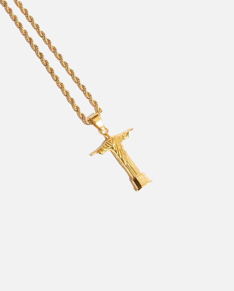 Christ the Redeemer Pendant - Gold - Cernucci