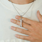 Christ the Redeemer Pendant - White Gold - Cernucci