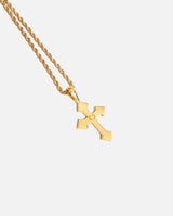 Iced Celtic Cross Pendant - Gold - Cernucci