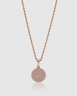 Iced Compass Pendant - Rose Gold - Cernucci