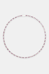 2mm Pink And White Tennis Chain