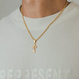 Mini Cross Pendant - Gold - Cernucci