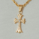 Mini Cross Pendant - Gold - Cernucci