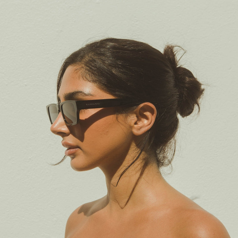 Rectangular Sunglasses - Black - Cernucci