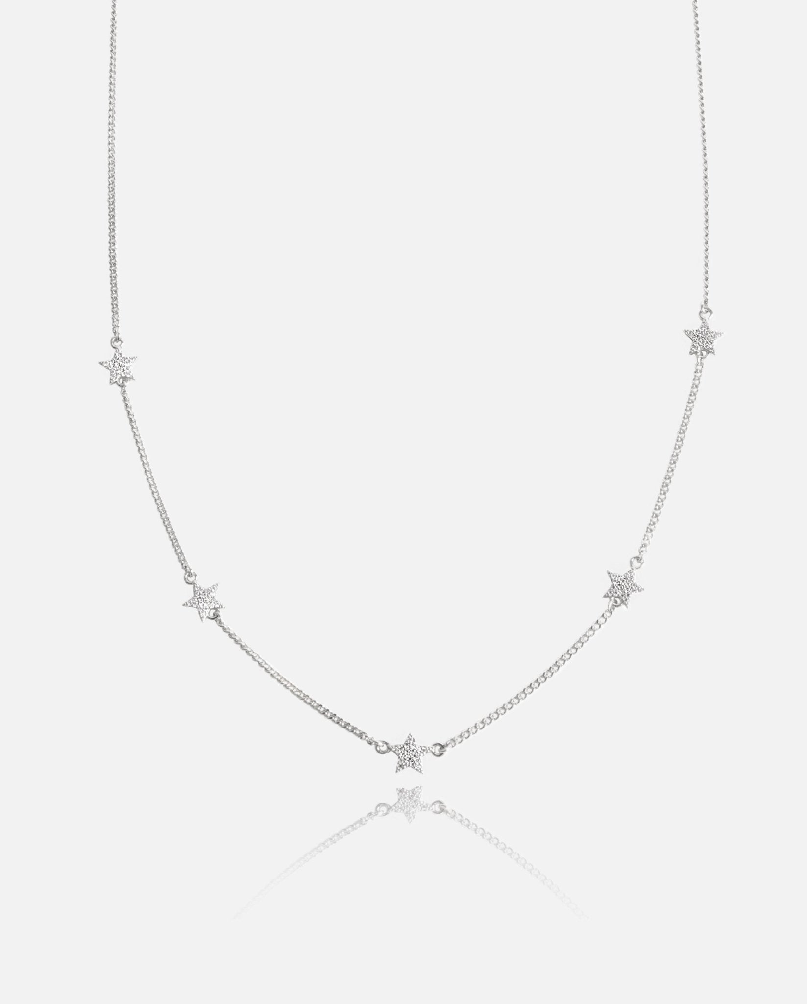 Star Necklace - White Gold - Cernucci